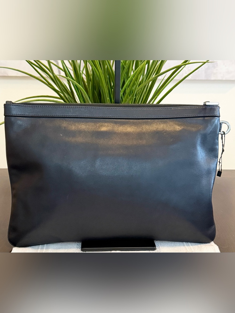 Jimmy Choo Derek Studded Leather Zip Clutch - Picture 2 of 10